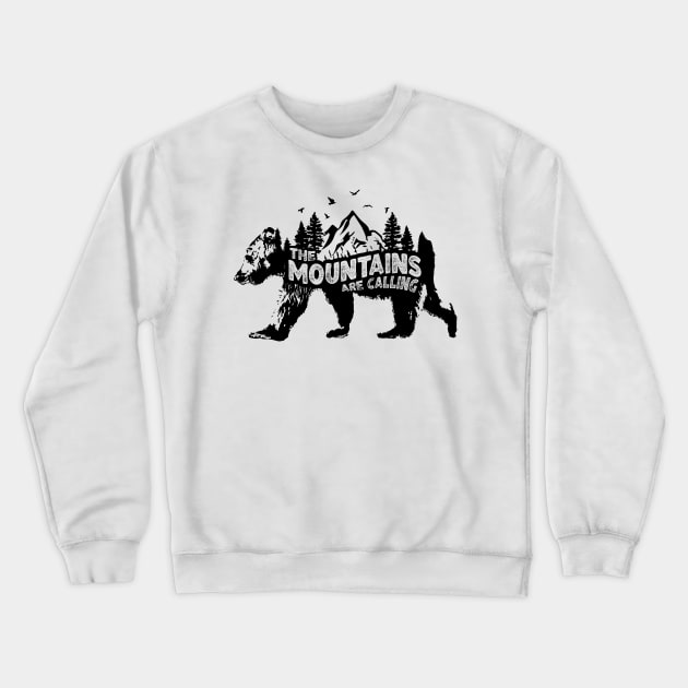 The Mountains Are Calling Crewneck Sweatshirt by Kyandii